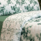Kit Queen Percal 300 Fios Cobre Leito + Jogo de Lençol Dupla Face Confort Print 06 Peças - Esmeralda