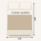 Kit Queen Percal 300 Fios Cobre Leito + Jogo de Lençol Dupla Face Confort Print 06 Peças - Ramo Creme