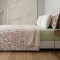Kit King Cobre Leito + Jogo Cama Percal 300 Fios C/ Estampa Localizada Harmony 07 Peças - Azaleia Verde