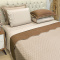Kit King Cobre Leito + Jogo Cama Percal 300 Fios Dupla Face Lorena Bicolor 07 Peças - Damasco