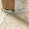 Kit King Cobre Leito + Jogo de Cama Percal 300 Fios Primavera 07 Peças - Ramo Creme