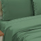 Kit King Percal 300 Fios Dupla Face Cobre Leito + Jogo de Cama Folhagens 07 Peças - Folhas Verdes