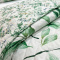 Kit King Percal 300 Fios Dupla Face Cobre Leito + Jogo de Cama Folhagens 07 Peças - Folhas Verdes