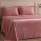 Kit Manta Queen 240 Gramas 2,40m x 2,40m Fleece Alto Relevo Nature 03 Peças - Blush