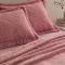 Kit Manta Queen 240 Gramas 2,40m x 2,40m Fleece Alto Relevo Nature 03 Peças - Blush