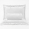 Kit Manta Queen 240 Gramas 2,40m x 2,40m Fleece Alto Relevo Nature 03 Peças - Branco