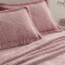 Kit Manta Queen 240 Gramas 2,40m x 2,40m Fleece Alto Relevo Nature 03 Peças - Rosê