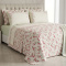 Kit Queen Cobre Leito + Jogo Cama Percal 300 Fios C/ Estampa Localizada Harmony 07 Peças - Azaleia Verde