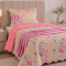 Kit Solteiro Colcha Matelada + Manta 200 Gramas Outono 03 Peças - Floral Primavera
