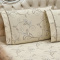Lençol C/ Elástico + 02 Fronhas Percal 300 Fios Confort Print Casal Padrão 03 Peças - Creme
