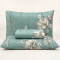 Lençol C/ Elástico + 02 Fronhas Percal 300 Fios Confort Print Queen 03 Peças - Tiffany C/ Bege
