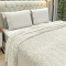 Manta 220 Gramas Queen 2,20m x 2,40m Jacquard C/ Sherpa em Alto Relevo Velvet - Areia