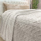 Manta 220 Gramas Queen 2,20m x 2,40m Jacquard C/ Sherpa em Alto Relevo Velvet - Bege
