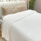 Manta 220 Gramas Queen 2,20m x 2,40m Jacquard C/ Sherpa em Alto Relevo Velvet - Branco