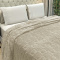 Manta 220 Gramas Queen 2,20m x 2,40m Jacquard C/ Sherpa em Alto Relevo Velvet - Coração Bege
