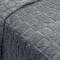 Manta 220 Gramas Queen 2,20m x 2,40m Jacquard C/ Sherpa em Alto Relevo Velvet - Coração Cinza