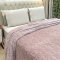 Manta 220 Gramas Queen 2,20m x 2,40m Jacquard C/ Sherpa em Alto Relevo Velvet - Coração Rosê