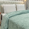 Manta 220 Gramas Queen 2,20m x 2,40m Jacquard C/ Sherpa em Alto Relevo Velvet - Coração Verde
