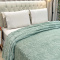 Manta 220 Gramas Queen 2,20m x 2,40m Jacquard C/ Sherpa em Alto Relevo Velvet - Coração Verde