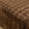 Manta 220 Gramas Queen 2,20m x 2,40m Jacquard C/ Sherpa em Alto Relevo Velvet - Losango Castanho
