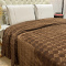 Manta 220 Gramas Queen 2,20m x 2,40m Jacquard C/ Sherpa em Alto Relevo Velvet - Losango Castanho