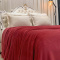Manta 2,35m x 2,15m Plush 180 Gramas King Toque Macio - Vermelho