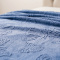 Manta Casal 240 Gramas 1,80m x 2,40m Jacquard C/ Sherpa Velvet Borboletas - Azul