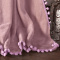 Manta Fleece Queen 3 PÇ Plush Aveludado C/ Pompom Extra Macia - Rosa