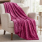 Manta Queen 220 Gramas 2,20m x 2,40m Flannel Soft Poá - Pink