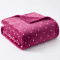 Manta Queen 220 Gramas 2,20m x 2,40m Flannel Soft Poá - Pink