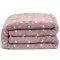 Manta Queen 220 Gramas 2,20m x 2,40m Flannel Soft Poá - Rosa Secret