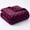 Manta Queen 220 Gramas 2,20m x 2,40m Flannel Soft Poá - Vinho
