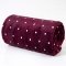 Manta Queen 220 Gramas 2,20m x 2,40m Flannel Soft Poá - Vinho