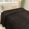 Manta Queen 220 Gramas 2,20m x 2,40m Jacquard C/ Sherpa em Alto Relevo Velvet - Café