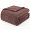 Manta Queen 240 Gramas 2,20m x 2,40m Jacquard C/ Sherpa em Alto Relevo Velvet - Rosê Nude