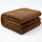 Manta Queen 240 Gramas 2,20m x 2,40m Jacquard em Alto Relevo Velvet Geométrica - Chocolate