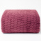 Manta Queen 240 Gramas 2,20m x 2,40m Jacquard em Alto Relevo Velvet Geométrica - Fucsia