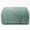 Manta Queen 240 Gramas 2,20m x 2,40m Jacquard em Alto Relevo Velvet Geométrica - Menta