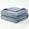 Manta Queen 260 Gramas Soft 2,20m x 2,40m Texturizada Fancy Star - Azul