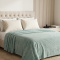 Manta Queen 260 Gramas Soft 2,20m x 2,40m Texturizada Fancy Star - Menta