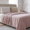 Manta Queen 260 Gramas Soft 2,20m x 2,40m Texturizada Fancy Star - Rose