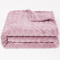 Manta Queen 350 Gramas 2,20m x 2,40m Textura em Ondas Toque de Nuvem - Rosa Secret