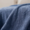 Manta Queen King 240 Gramas 2,20 x 2,40m Jacquard C/ Sherpa Velvet Borboletas - Azul