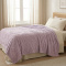 Manta Queen King 240 Gramas 2,20 x 2,40m Jacquard C/ Sherpa Velvet Borboletas - Lavanda