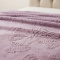 Manta Queen King 240 Gramas 2,20 x 2,40m Jacquard C/ Sherpa Velvet Borboletas - Lavanda
