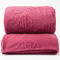 Manta Queen King 240 Gramas 2,20 x 2,40m Jacquard C/ Sherpa Velvet Borboletas - Pink