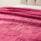 Manta Queen King 240 Gramas 2,20 x 2,40m Jacquard C/ Sherpa Velvet Borboletas - Pink