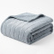 Manta Queen Listrada 180 Gramas Flannel Ultra Soft Paris - Prata