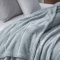 Manta Queen Listrada 180 Gramas Flannel Ultra Soft Paris - Prata