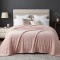 Manta Queen Listrada 180 Gramas Flannel Ultra Soft Paris - Rosê